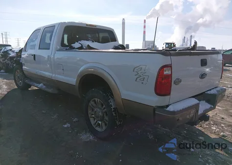 2011 Ford F-350 King Ranch из США, поврежденный, VIN 1FT8W3BT2BEC09627